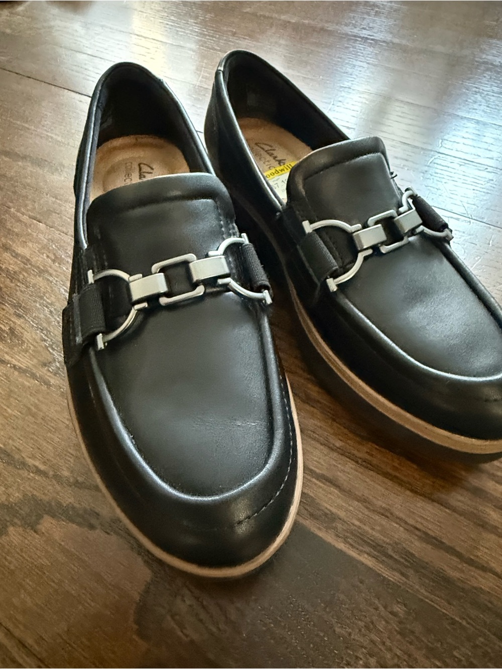 Clark’s Women’s Slip-On Loafers with Silver Bit Detail